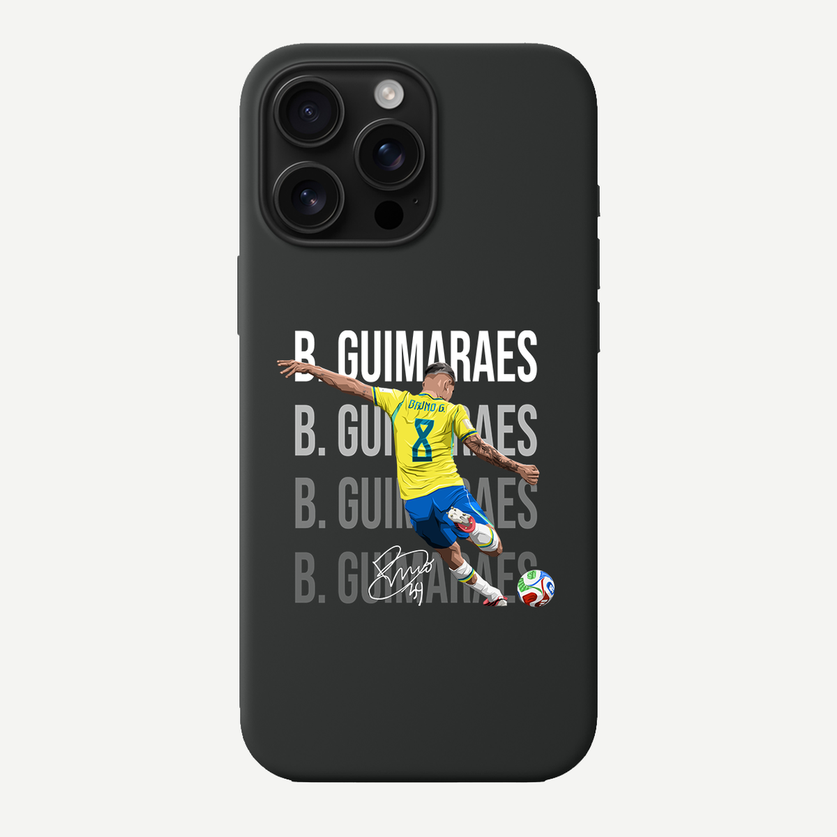 Bruno Guimaraes Brazil World Cup 26 Home Phone Case